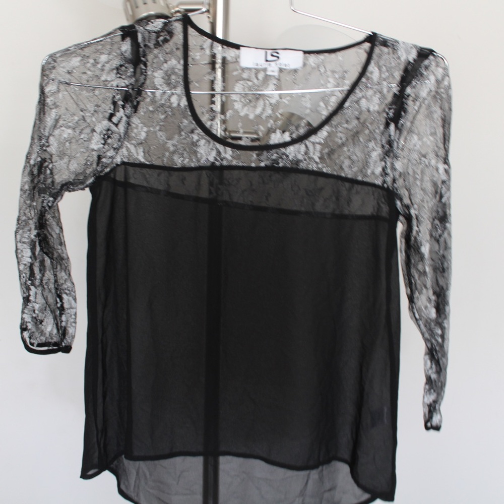 Black lace top